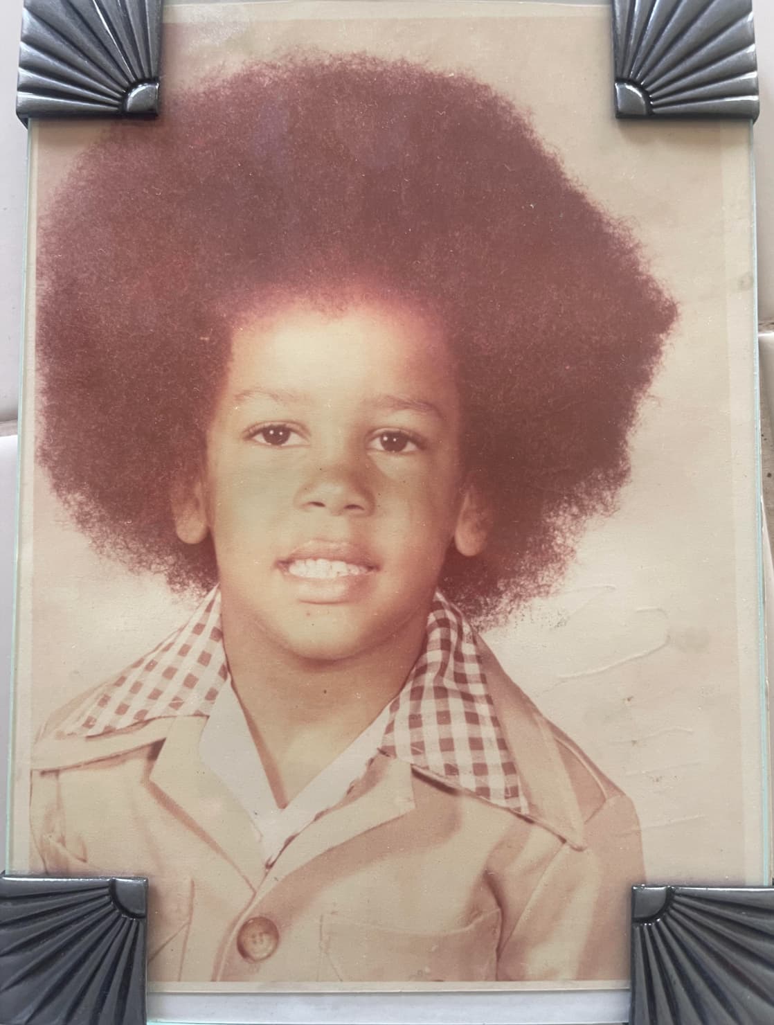 “Me circa (1976) my collar was almost as big as my hair.”